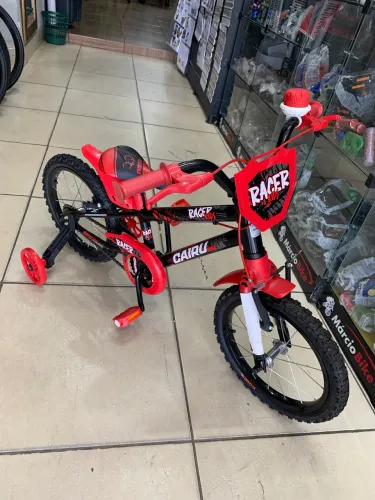 Bicicleta aro 16 Cairu Racer Kids Vermelho Com Preto !