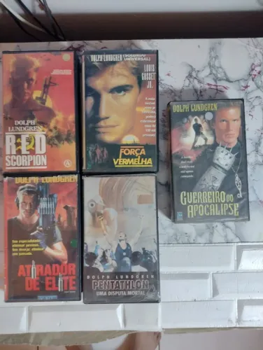 5 FITAS VHS DOLPH LUNDGREN