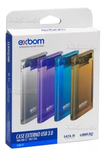 Hd externo case - Usb 3.0 - ótimo para adicionar um ssd