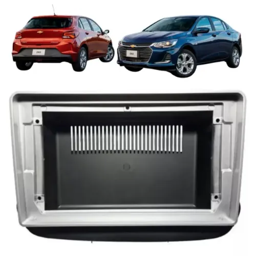 Moldura de Multimídia Mp5 Painel 9'' Polegadas Chevrolet Onix 2020 até 2024 2Din