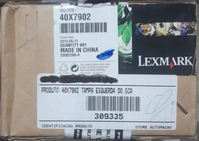 40X7902 Tampa esquerda para impressora plana Lexmark MX710 MX711