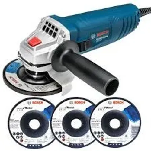 Esmerilhadeira Angular GWS 850 Bosch 850W 4.1/2" com 3 Discos