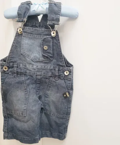 Jardineira Jeans Infantil 1 ano marca Toing
