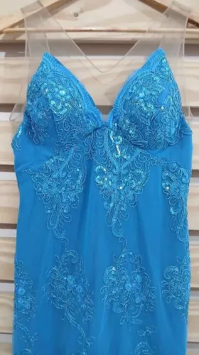 Vestido de Festa Azul