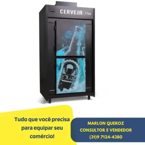 Cervejeira 2 Portas Cega Polar Adesivada Nova