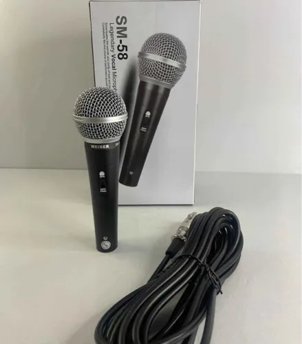 Microfone Vocal Weiser SM-58 - Profissional