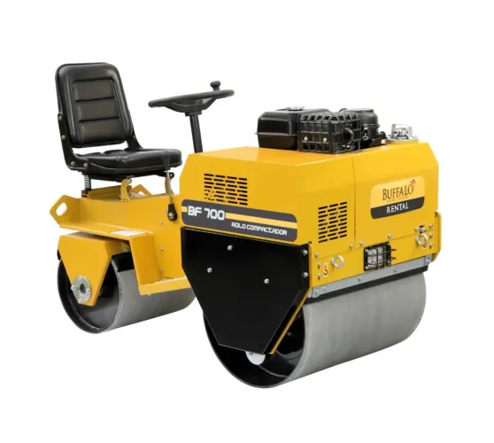 Rolo compactador duplo cilindro liso 700kgf
