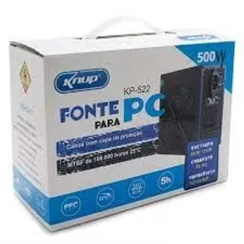 Fonte Para Alimentação Desktop Potencia 500w Bivolt