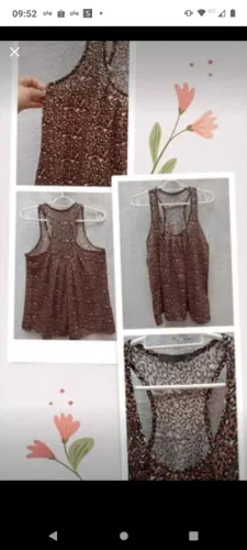 Regatas animal print- estilo boho linda perfeita veste M