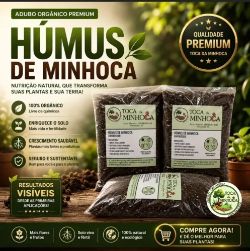 Húmus de Minhoca Premium