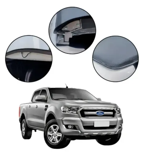 Capota Marítima Lona para S10 ou Ford Ranger cabine dupla 2013 A 2023 S/ Sto Antonio