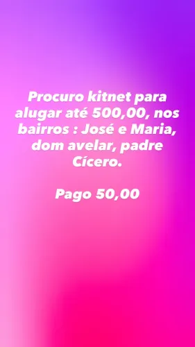 Procuro para alugar 