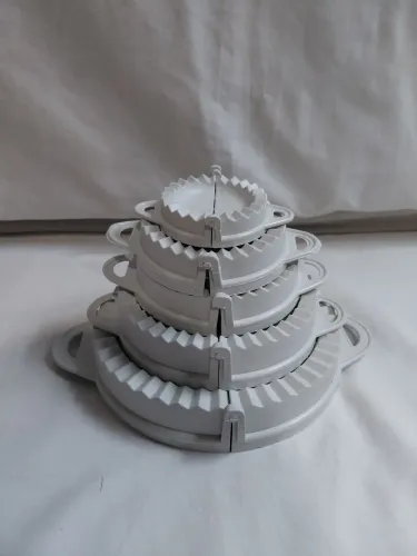 Kit Formas Cortador E Fechador De Pastel Risóle 6 Peças