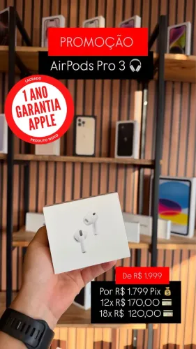 AirPods Pro 3 Novo Lacrado - Loja Física