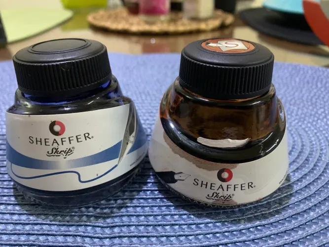 Tinta Caneta-Tinteiro Sheaffer Skrip Azul e vermelha 50ml