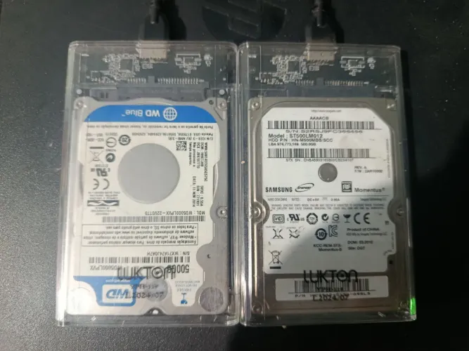 Vendo HD Externo 500GB já com Case Transparente USB 3.0 Lukton - é só plugar e usar!<br>
