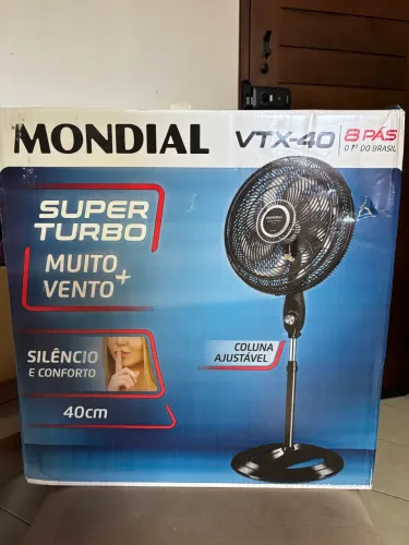 Ventilador mondial vtx-40 super turbo 8 pas novo