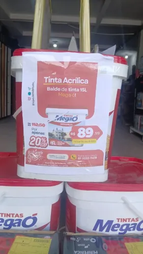 Tinta Acrílica Mega Ó - Balde 15L