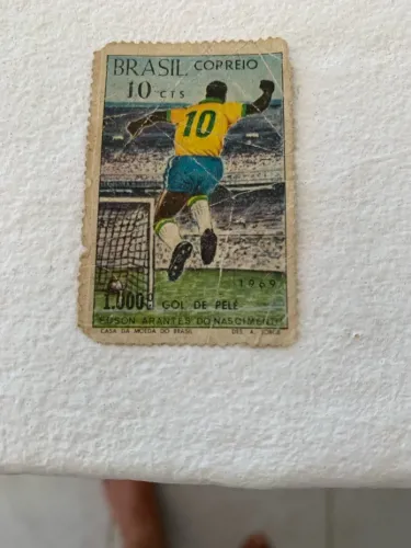 Vendo selo para colecionador do 1.000 gol de Pelé