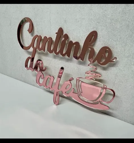 Letreiro em acrílico para salão 
