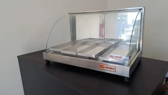 Estufa Salgados Quente Dupla 8 Bandejas Com Termostato Inox