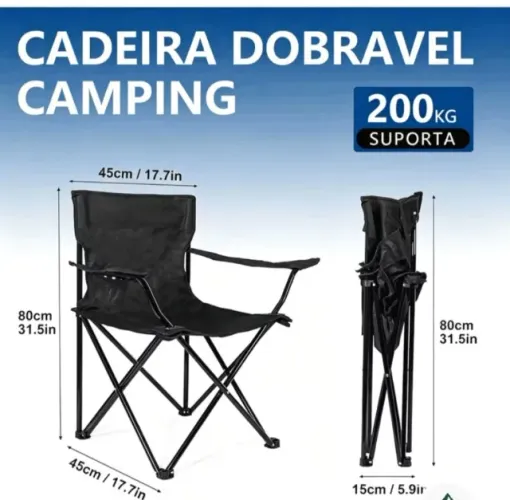 ? Cadeira Dobrável Multiuso - Conforto para Qualquer Aventura!