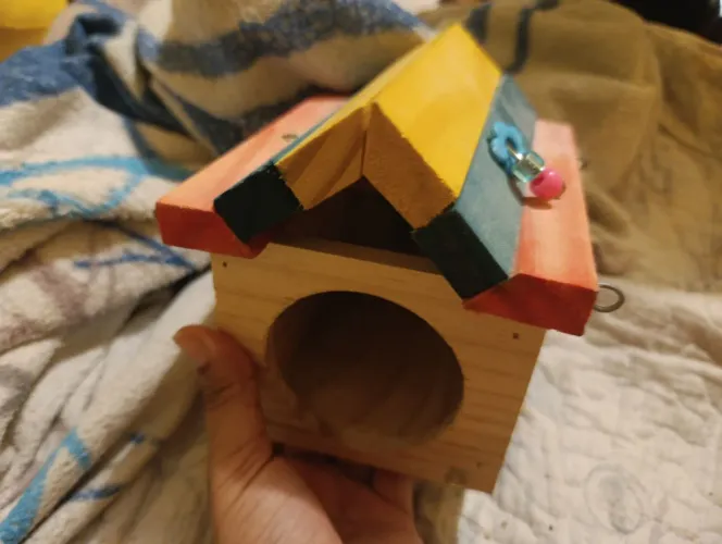 Casinha para hamster + rodinha