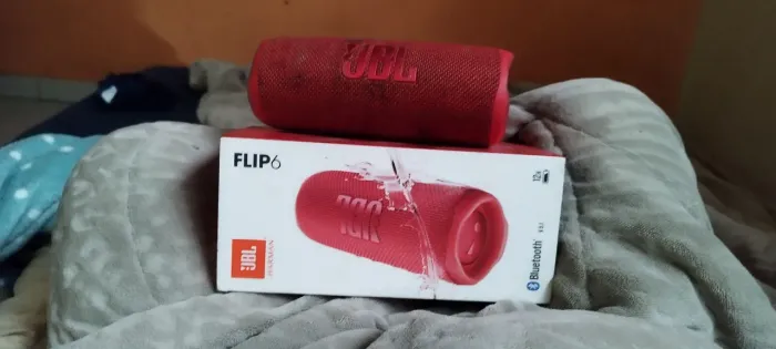 Caixinha de som Flip 6 original não acompanha carregador vai com a caixa 
