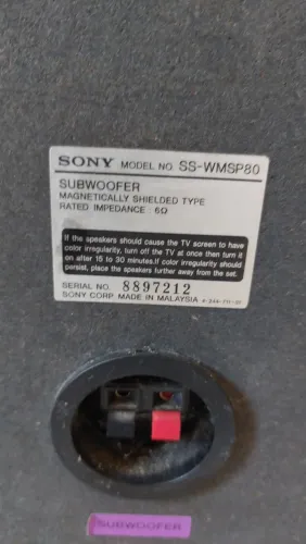 4 Torres e 1 Caixa Dubwoofer Sony