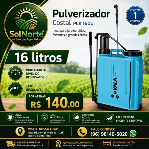 Pulverizador Costal 16L