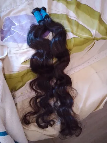 Cabelo 75 cm liga azul nunca usado