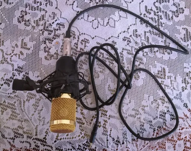 Microfone Condensador Profissional Estúdio Bm800 
