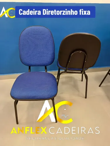 Cadeira Diretorzinho fixa para escritórios, igrejas e escolas