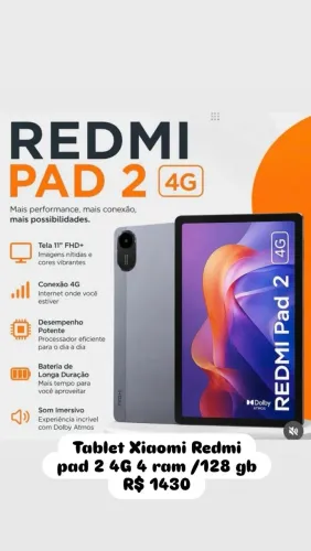 Tablet Xiaomi Redmi Pad 2 4G português