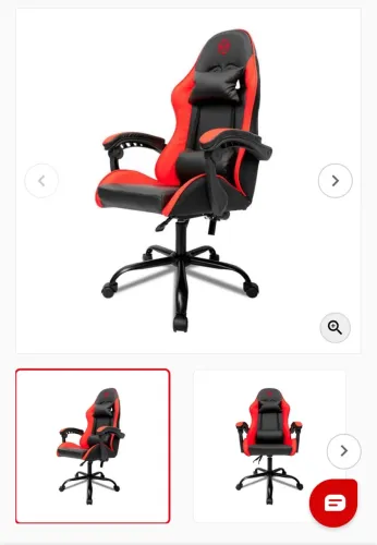 Cadeira Gamer TGT Heron na cor preta e vermelha (modelo TGT-HR-BRD01)
