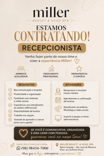 Recepção e Beleza.