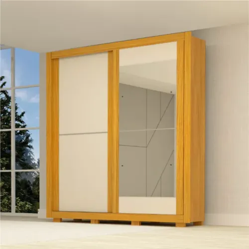 Guarda Roupa Casal 100% MDF Nicole - Entrega e montagem grátis para Fortaleza