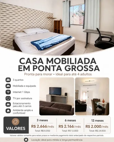 Casa mobiliada no precinho, essa semana!!! 