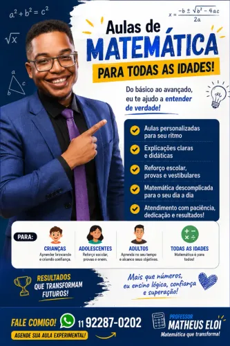 PROFESSOR DE MATEMÁTICA PARTICULAR