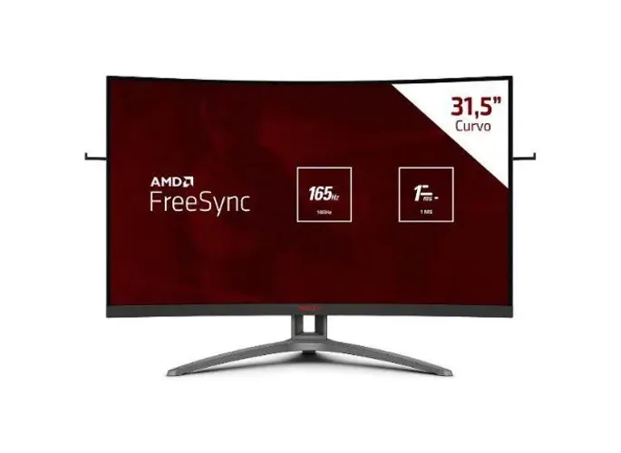 Monitor AOC Agon 31,5 Polegadas Curvo 165HZ Full HD