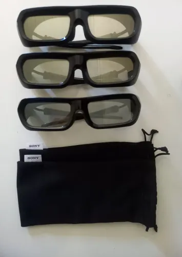 3 Óculos Sony Bravia 3D com bateria 