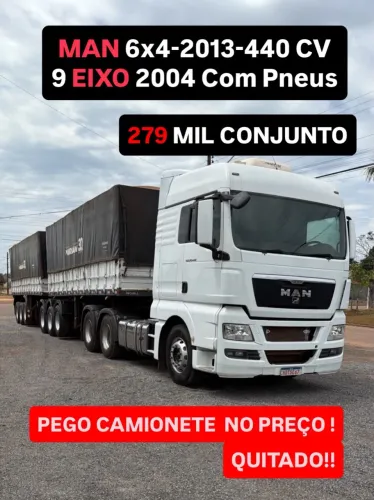 Conjunto Man TGX 29.440 com Rodotrem Noma 2004/04