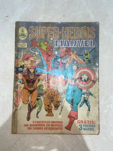 Álbum super-heróis marvel editora abril 1991 completo