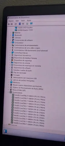 Dell Precision 7550 Core i7 10° Geração Doceda Core (12 Nucleos) Pl Vídeo Nvidia Dedicada