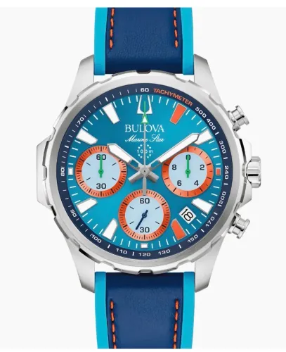 Relógio Bulova Marine Star 96B460 - Edição Especial E1 Team Miami com Design Exclusivo