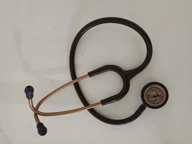 Estetoscópio Littmann marrom com bronze (novo)