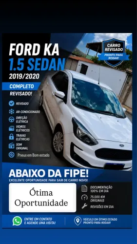 Ford KA 1.5 Sedan SE 12V Flex 4P Mec. 2020