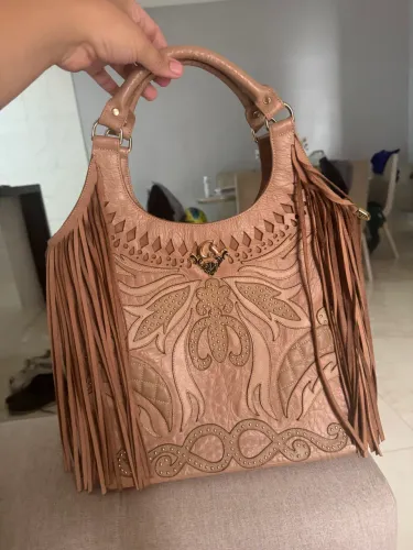 Bolsa de couro carmen steffens original 