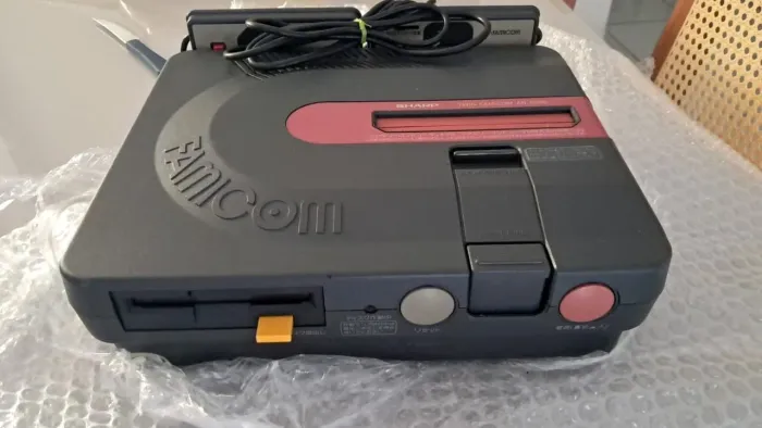 Sharp Twin Famicom AN-500B (Preto) - Funcionando p/ Revisão no Drive