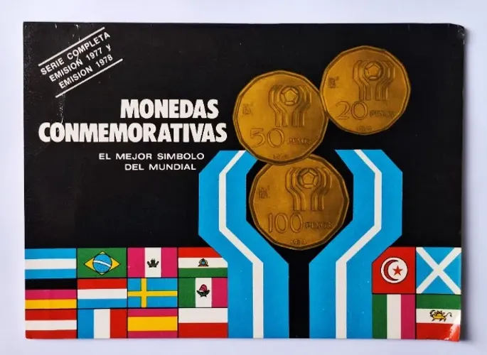 BLISTER C/6 MOEDAS ARGENTINA MUNDIAL 1978 ED COMEMORATIVA